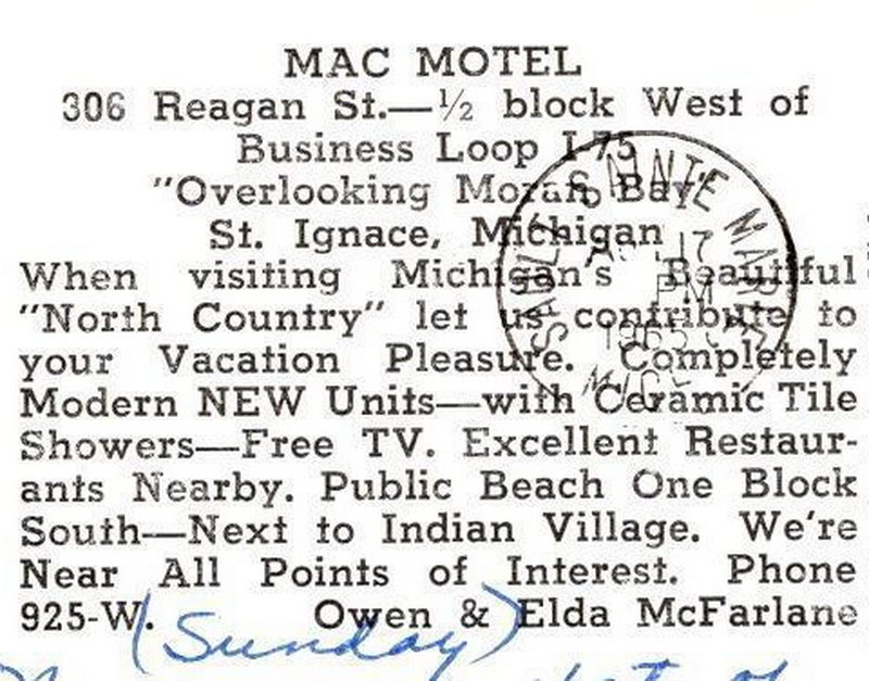 Mac Motel - Postcard (newer photo)